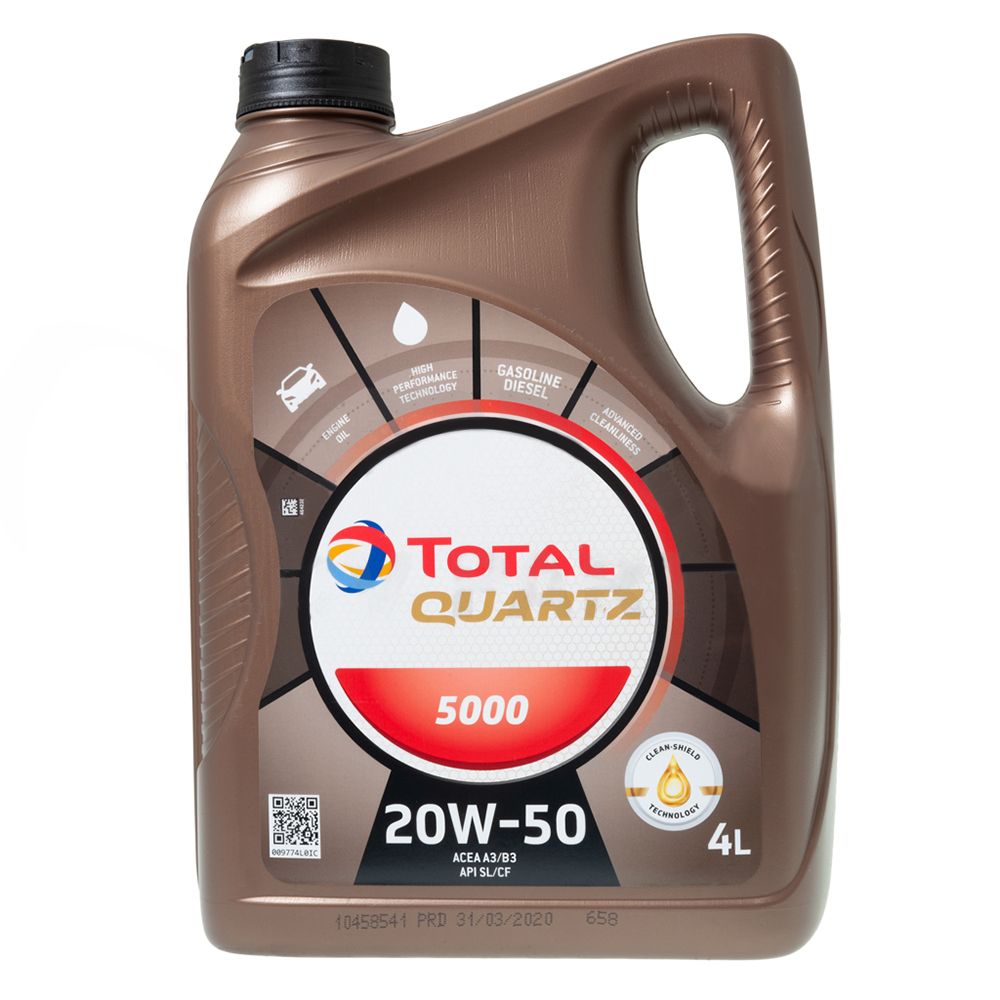 Total 20W50 4 liter Quatz 500 motorolje 4 liter