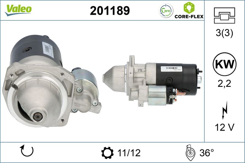 startmotor cx25 diesel valeo (pant i gammel)