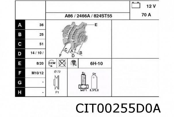 Dynamo cx /C25 (2,5i/2,5D/2,5TD) Sorea (pant i gammel)