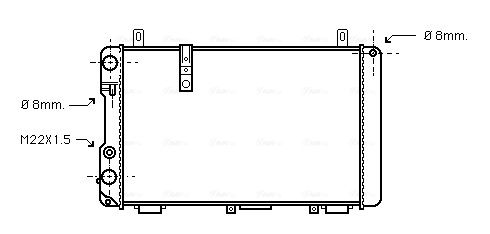 radiator cx 22/24/25i/d (20+airco) 07/79> 