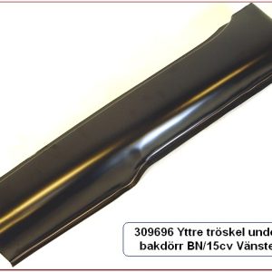 Rep del bakredel kanal BN/15cv venstre