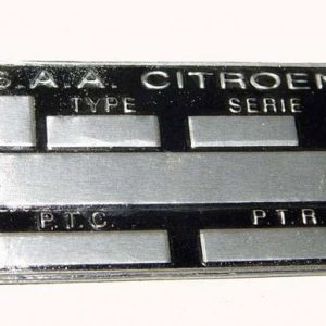 Type plate