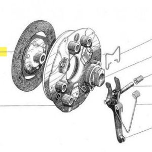 52-63 clutchplate 10 tenner (diameter 160mm)