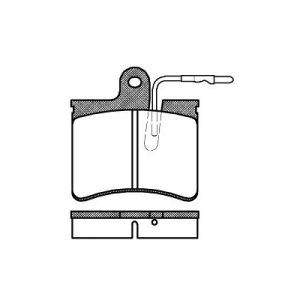 Bremseklosser framme 9/70-6/80 Dim: 83X77,1X16 mm