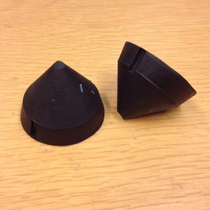 Gummi buffer til hjulopphenging bak rund, Berline