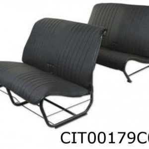 Setetrekk sofa x2 sort skai