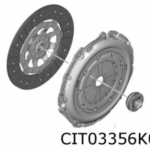 Clutchsett PSA 6/06- (1,6 HDI 66/80 kw)