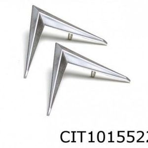 Chevrons krom plast